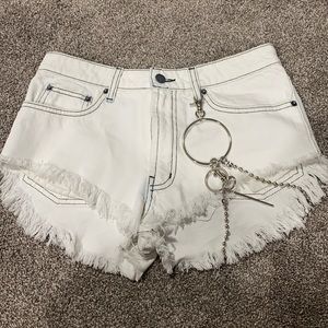 Carmar white denim shorts lf store